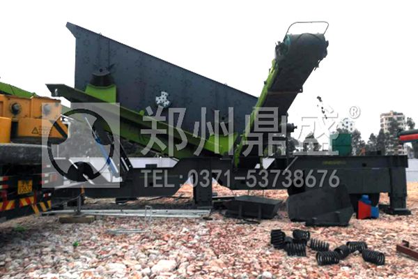 建筑垃圾移动破碎站 