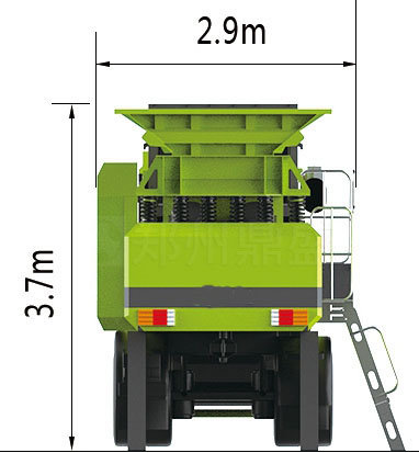 新型“战斧”I型轮胎式破碎车