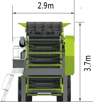 新型“战斧”I型轮胎式破碎车